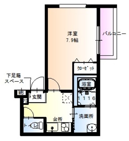 フジパレス放出Ⅲ番館の物件間取画像